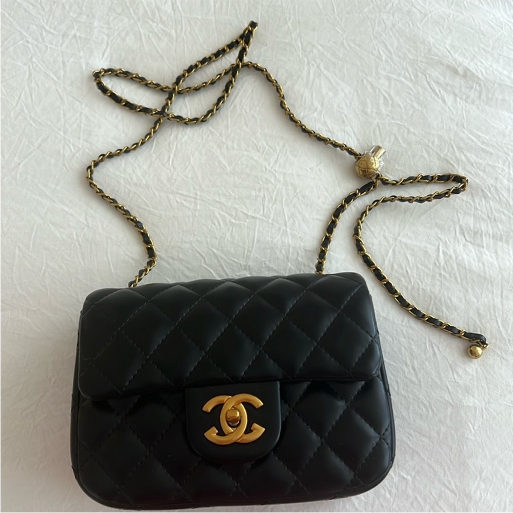 Chanel Black Quilted Leather Crossbody Bag